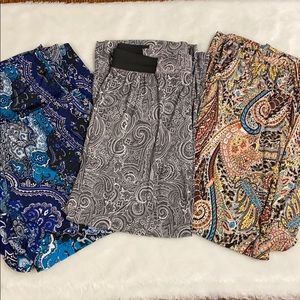 Palazzo Pant Lot - Print Poly//Spandex